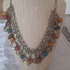 Vintage 60"s Bib Chain Necklace